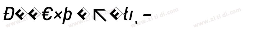 DINExp Italic字体转换